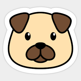 Cute Pug Sticker